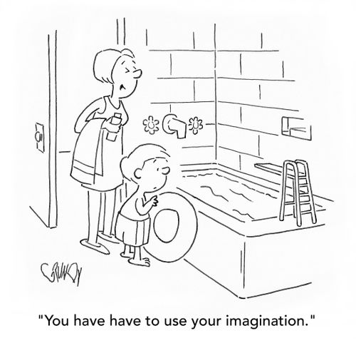 "You have to use your imagination."