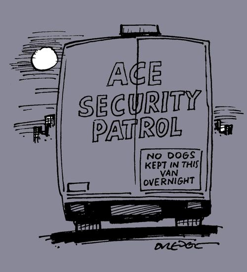 ACE Security Patrol: No Dogs Kept In This Van Overnight