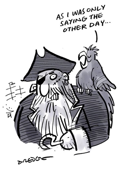 "As I was only saying the other day..."
