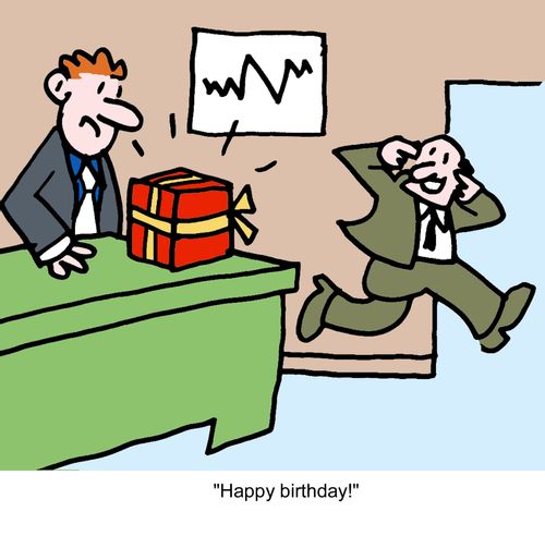 "Happy birthday!"