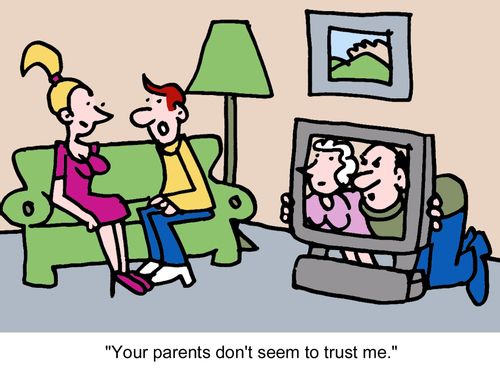 "Your parents don't seem to trust me."