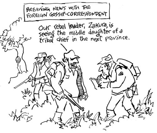Breaking news with the foreign gossip-correspondent