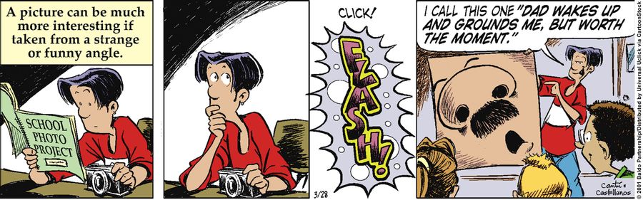 A picture can be much more interesting if taken from a strange or funny angle.