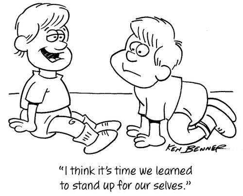 "I think it's time we learned to stand up for our selves."