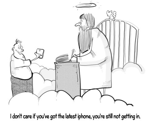 "I don't care if you've got the latest iPhone, you're still not getting in!"