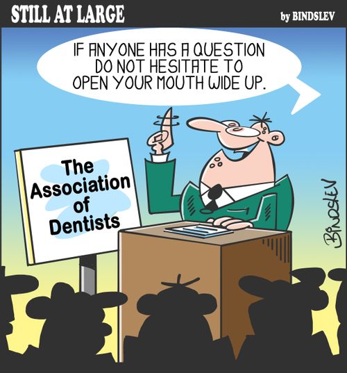 "If anyone has a question do not hesitate to open your mouth wide up."