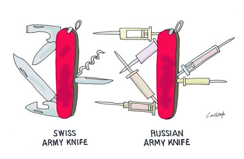 Swiss army knife - Russian army knife
