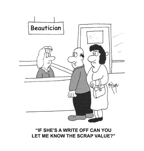 "If she's a write off can you let me know the scrap value?"