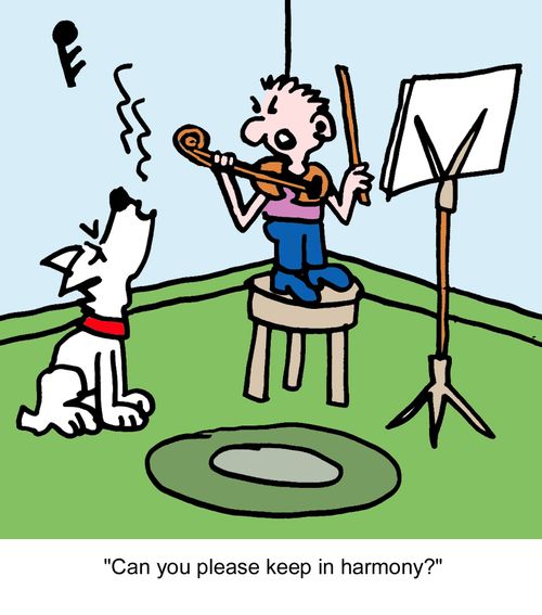 "Can you please keep in harmony?"