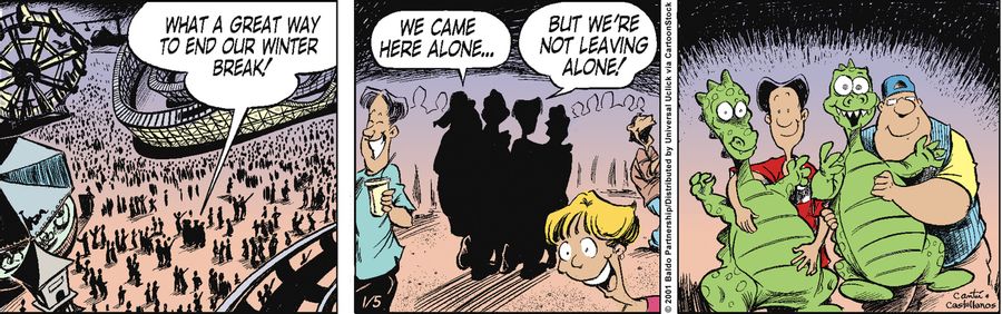 "What a great way to end our winter breaks! We came here alone...but we're not leaving alone!"