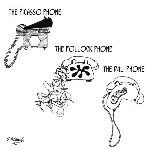 The Picasso phone, the Pollock phone and the Dali phone.