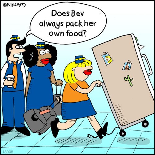"Does Bev always pack her own food?"