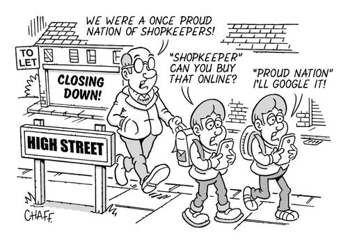 "We were a once proud nation of shopkeepers!"