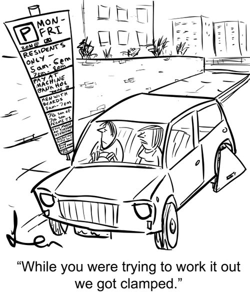 "While you were trying to work it out we got clamped."