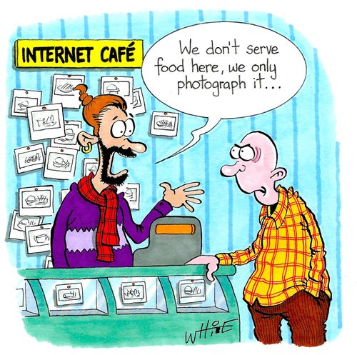 "We don't serve food here, we only photograph it..."
