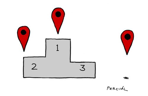 Location Points on Podium