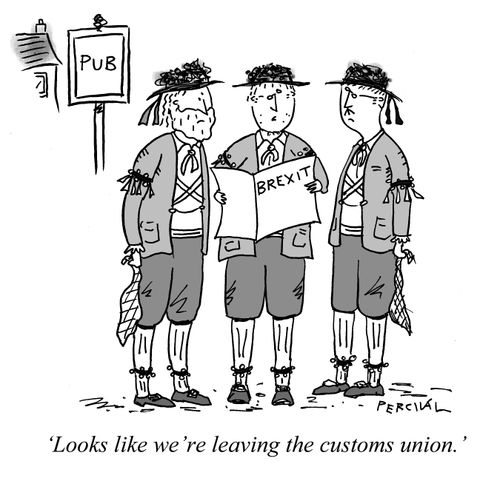 "Looks like we're leaving the customs union."