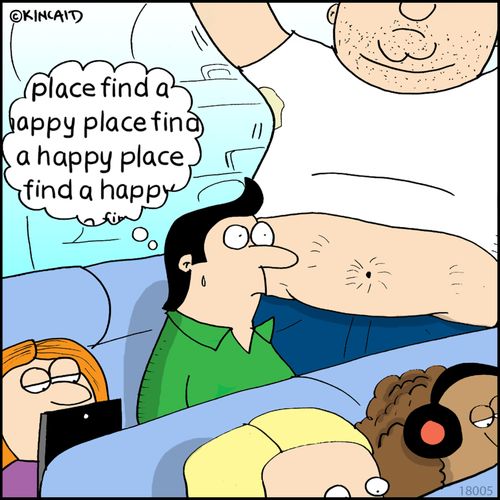 "Find a happy place, find a happy place, find a happy place..."