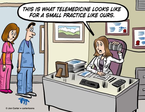 'This is what telemedicine looks like for a small practice like ours.'