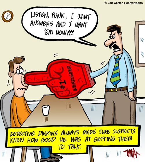 Detective Dinkins always made sure suspects knew how good he was at getting them to talk.