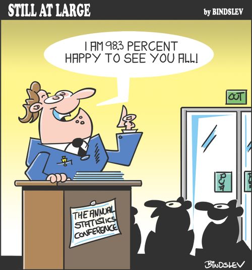 "I am 98.3 percent happy to see you all!"