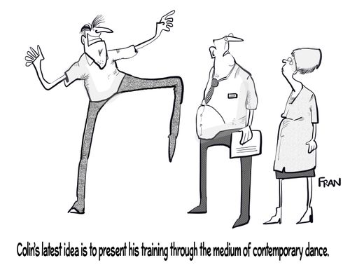 Colin's latest idea is to present his training through the medium of contemporary dance.