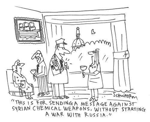 "This is for sending a message against Syrian chemical weapons, without starting a war against Russia."