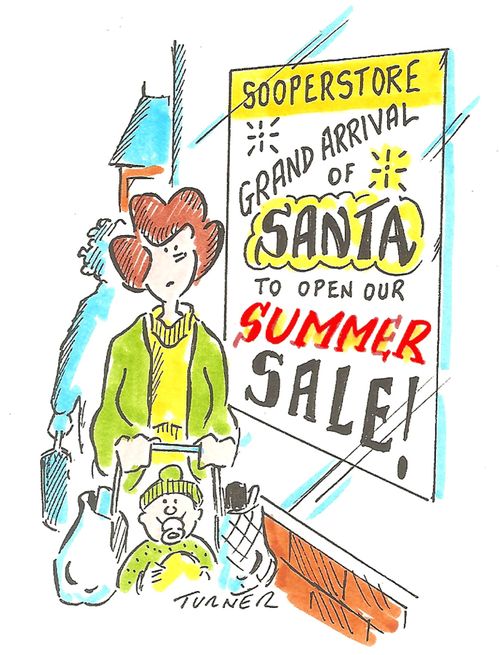 Santa opens Summer Sale.
