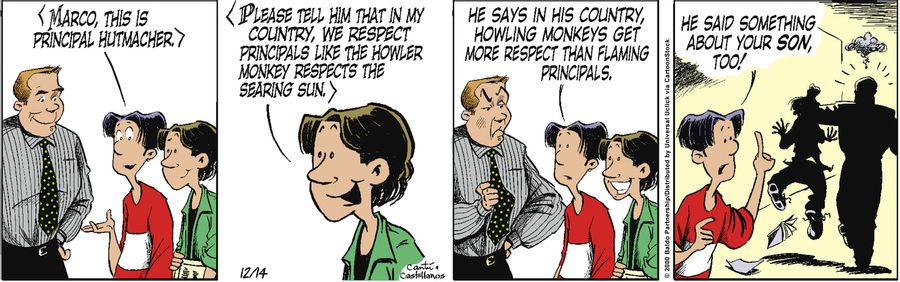 "Marco, this is Principal Hutmacher."