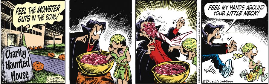 "Feel the monster guts in the bowl!"