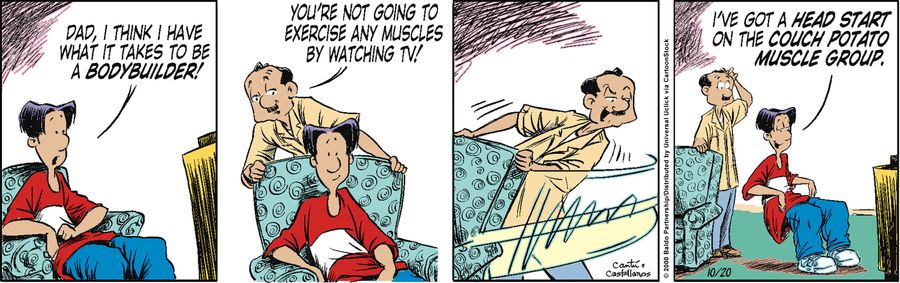 "Dad, I think I have what it takes to be a bodybuilder!"