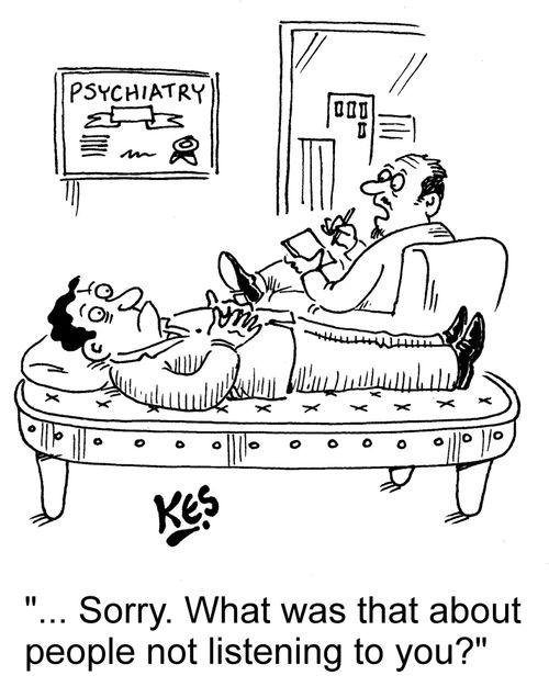 "... Sorry. What was that about people not listening to you?"