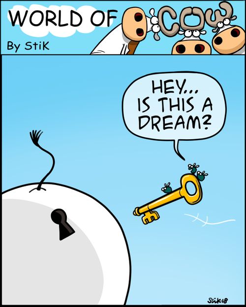"Hey...is this a dream?"