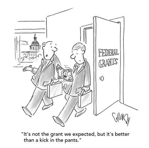 "It's not the grant we expected, but it's better than a kick in the pants."