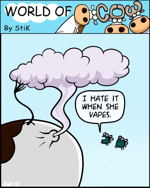 "I hate it when she vapes."