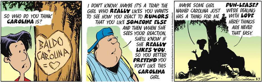 "So who do you think Carolina is?"