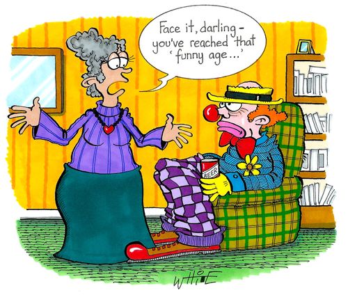 "Face it, darling - you've reached that 'funny age...'"