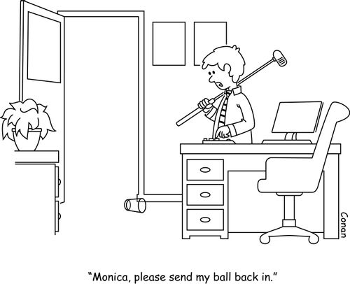 "Monica, please sent my ball back in."