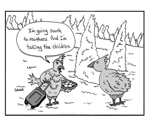 "I'm going south to mothers. And I'm taking the children."