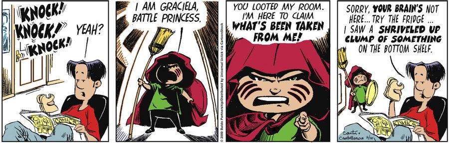"I am Graciela, Battle Princess. You looted my room. I'm here to claim what's been taken from me!"