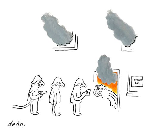 I check I.D. 