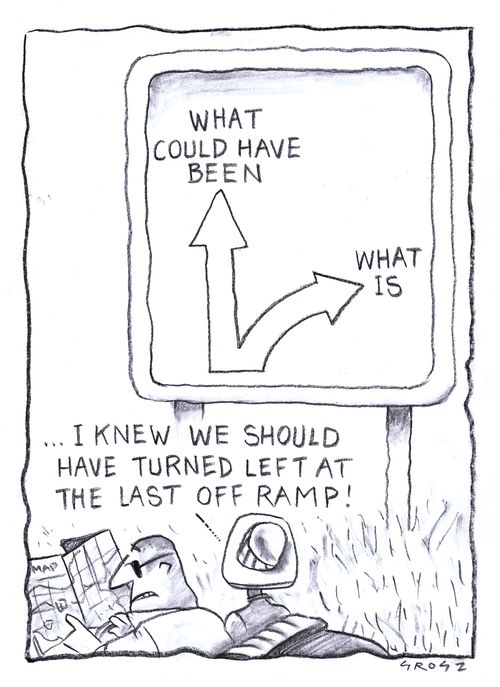 "...I knew we should have turned left at the last off ramp!"
