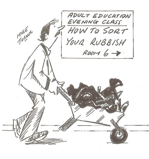 Adult Education Evening Class: How to sort your rubbish.