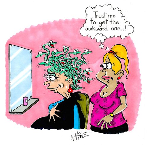 "Trust me to get the awkward one...!"