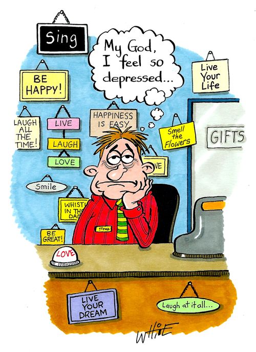 "My god, I feel so depressed..."