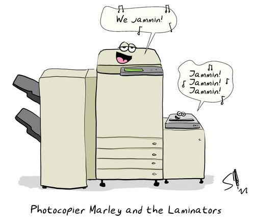 Photocopier Marley and the Laminators