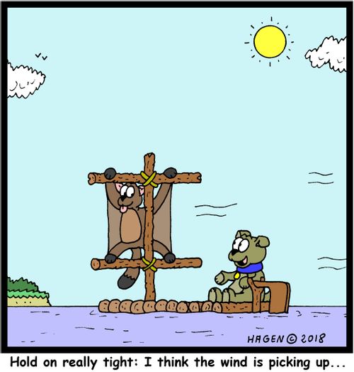 "Hold on really tight: I think the wind is picking up..."
