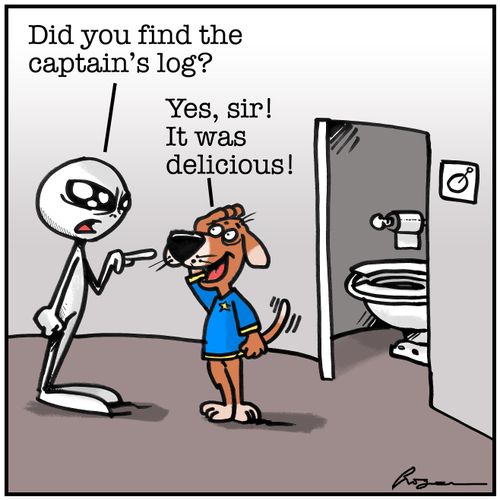 "Did you find the captain's log?"