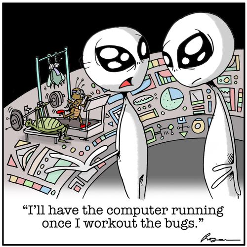 "I'll have the computer running once I workout the bugs."