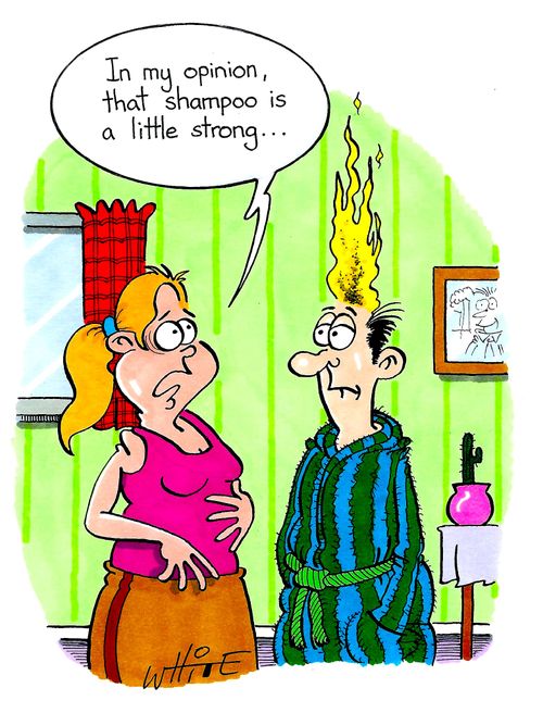 "In my opinion, that shampoo is a little strong..."